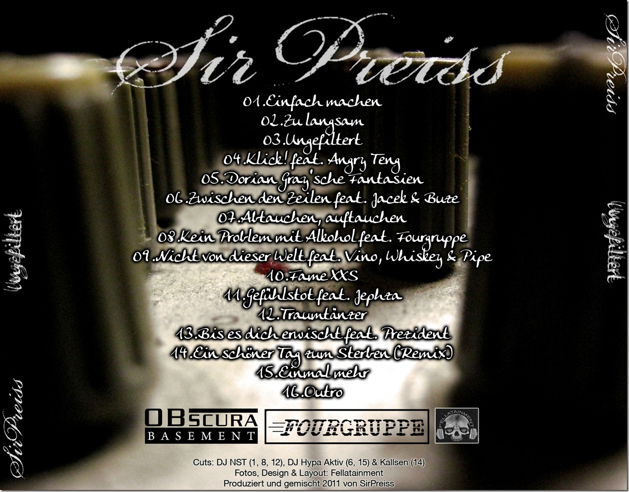 SirPreiss - Ungefiltert (Backcover)