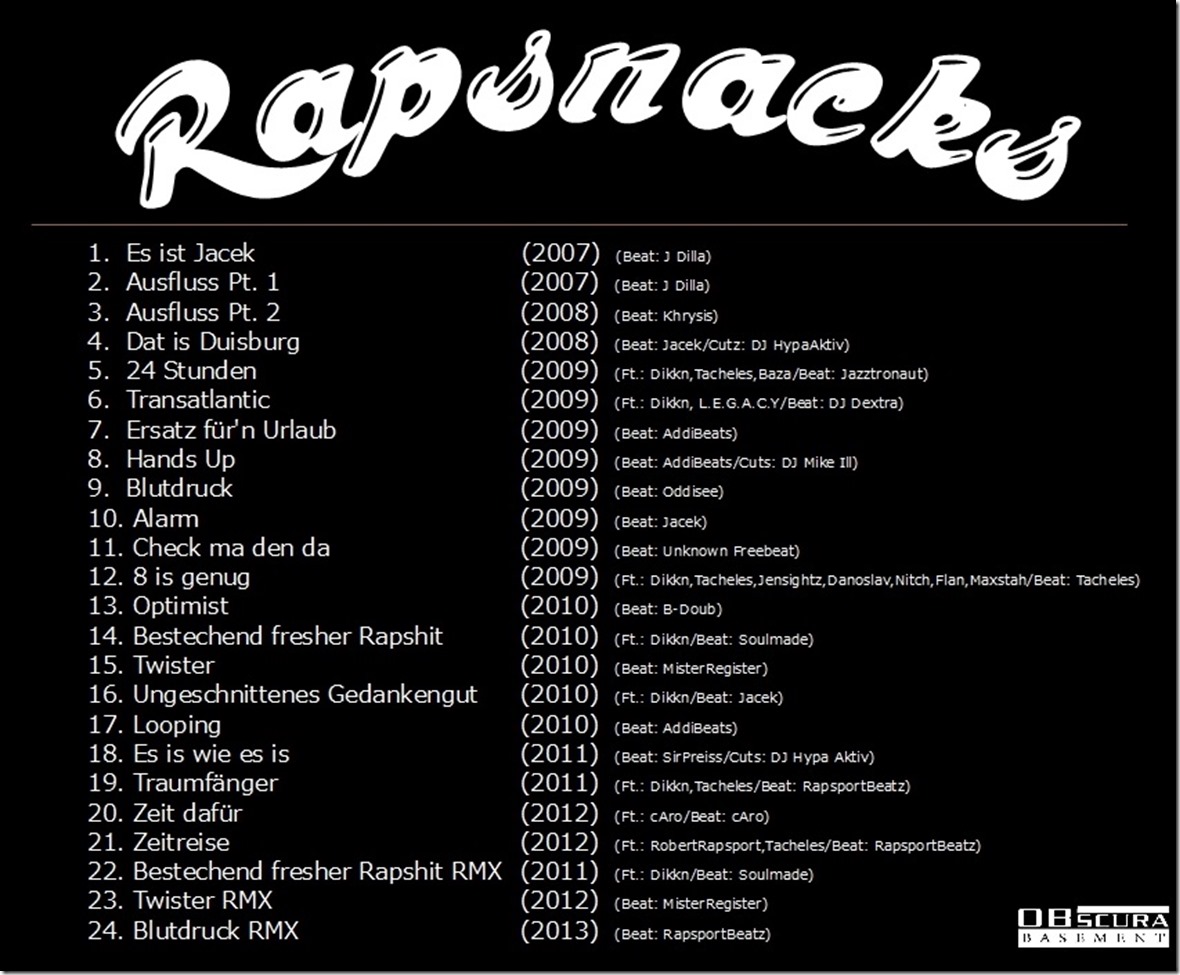 Jacek - Rapsnacks (Back Cover)