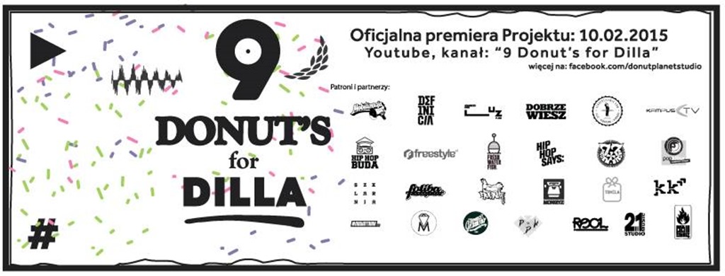 9 Donuts for Dilla (Facebook Header)